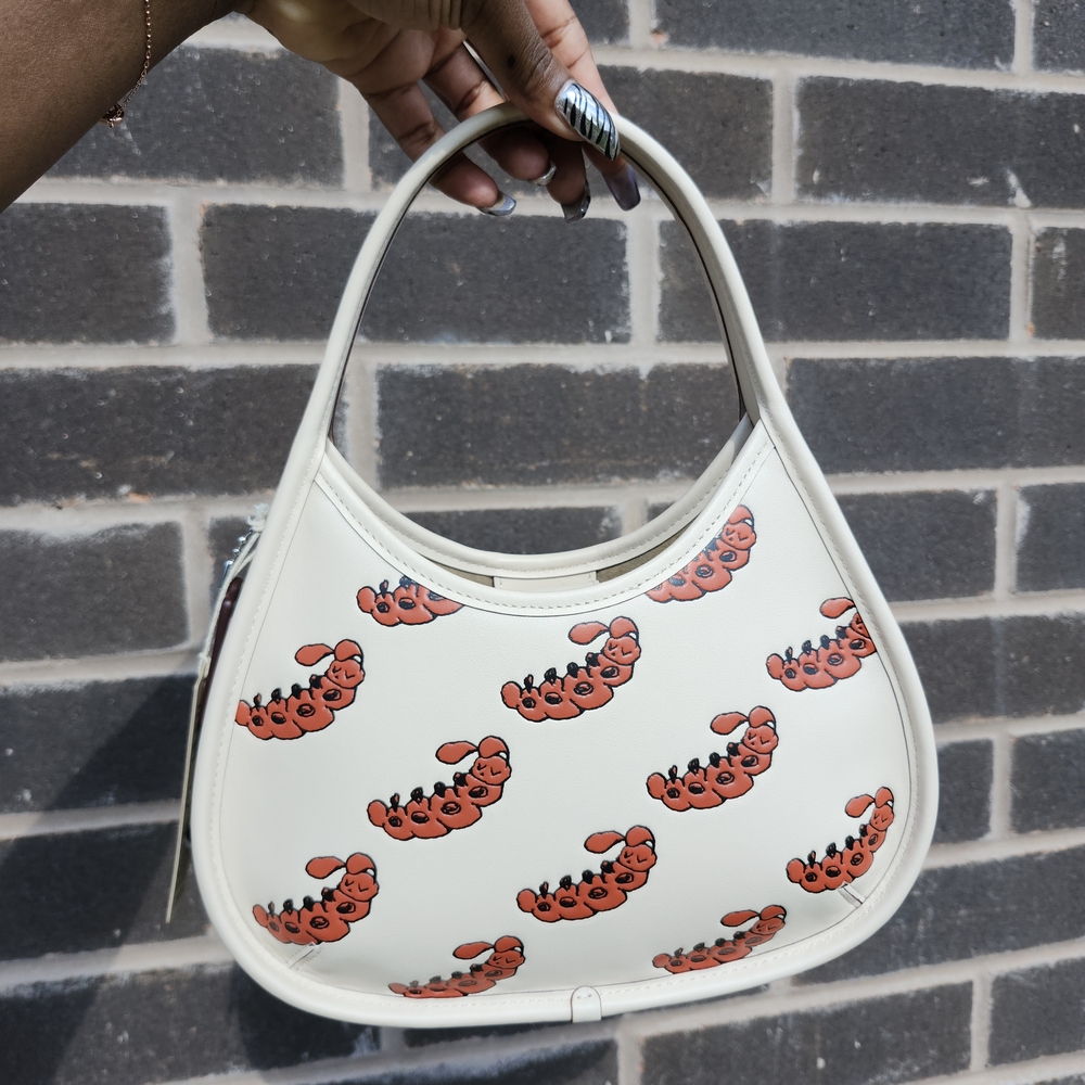 Coach Cream and Red Shoulder Bag